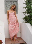 Linen maxi dress Adjustable straps, scooped neckline, relaxed fit