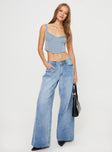 Glitter crop top Gathered bust, stitched cups, pointed hem, fixed shoulder straps Good stretch, fully lined 