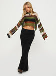Baizen Knit Sweater Sage Multi