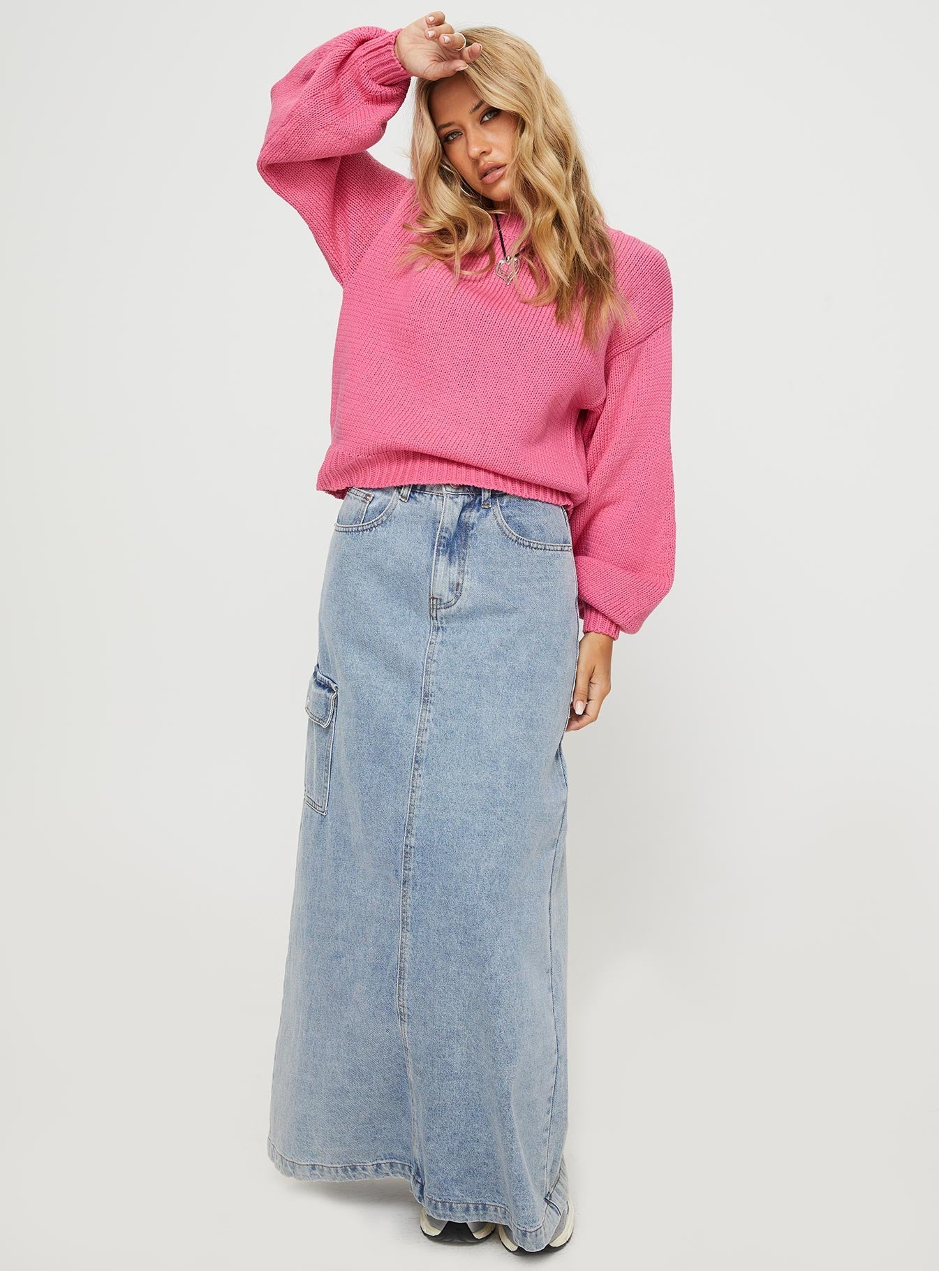 Harmony Sweater Pop Pink Princess Polly  regular 