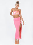 Jorde Knit Midi Skirt Pink