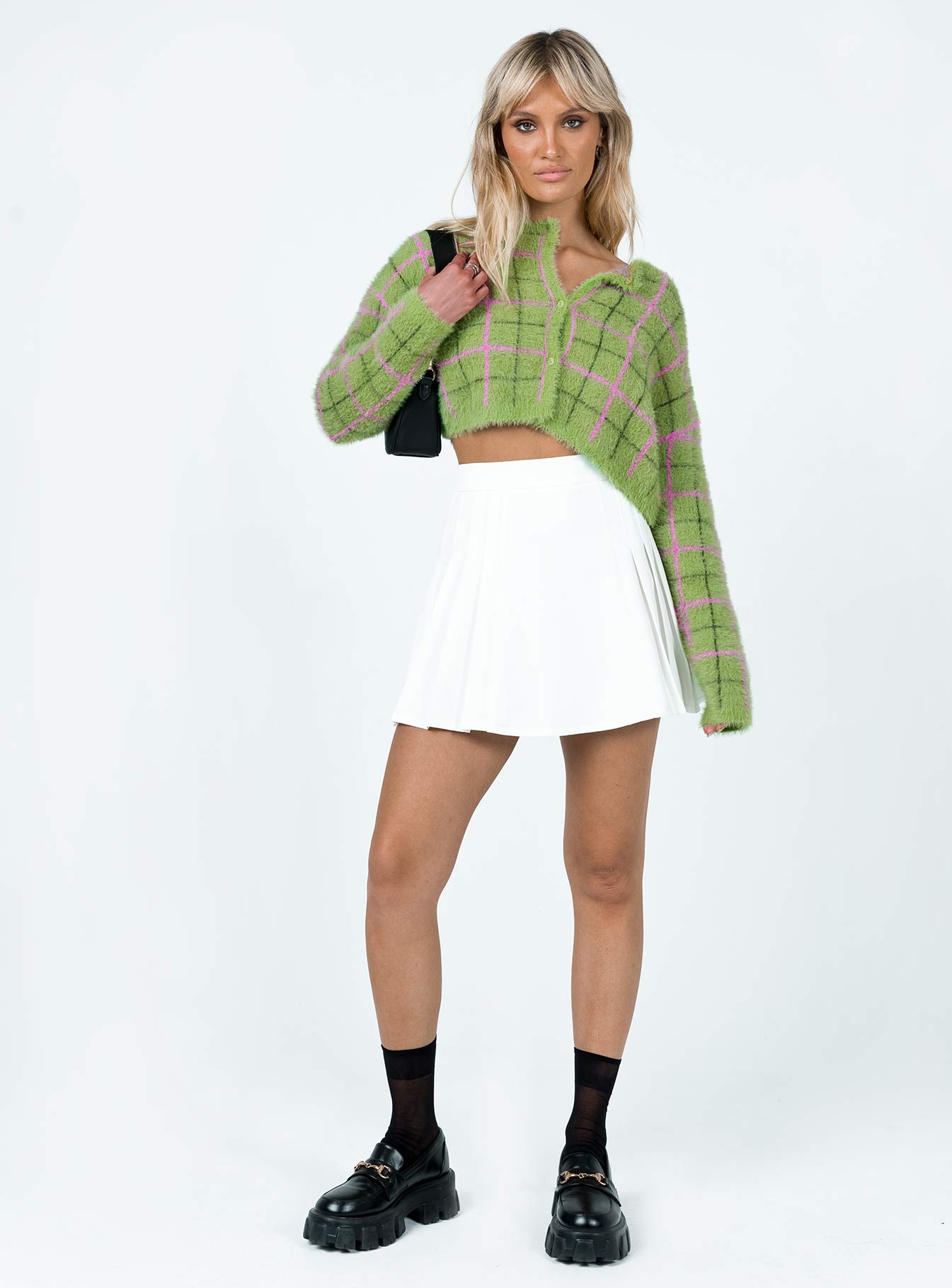 Avanti Cardigan Green Princess Polly  Cropped 