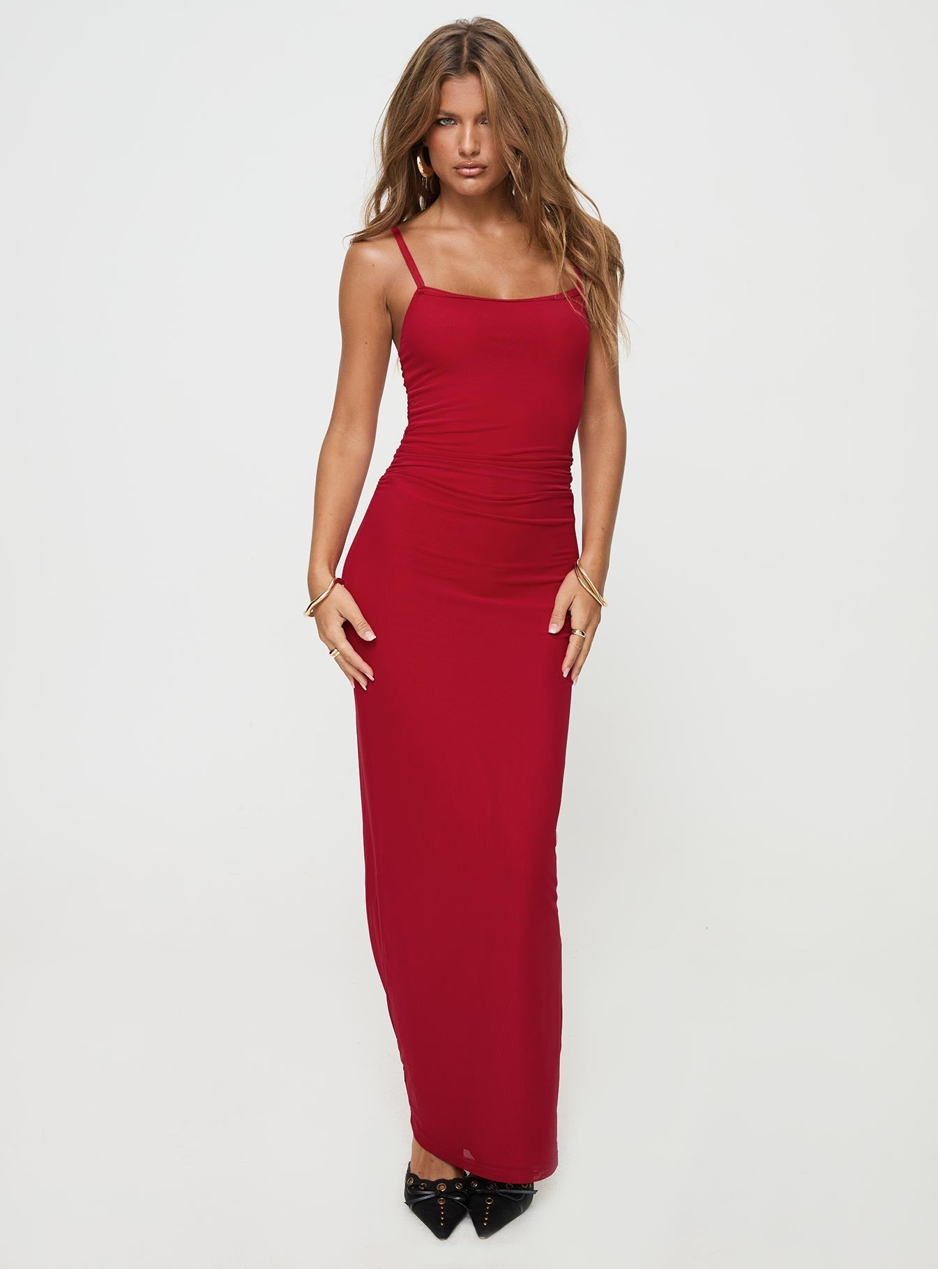 Shop Formal Dress - Apolline Maxi Dress Red sixth image