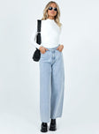 Princess Polly Mid Rise  Willoby Wide Leg Jean Denim