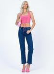 Princess Polly Mid Rise  Rhye Low Rise Jeans Mid Wash Denim
