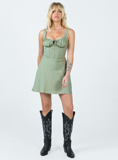 Kavey Mini Dress Sage