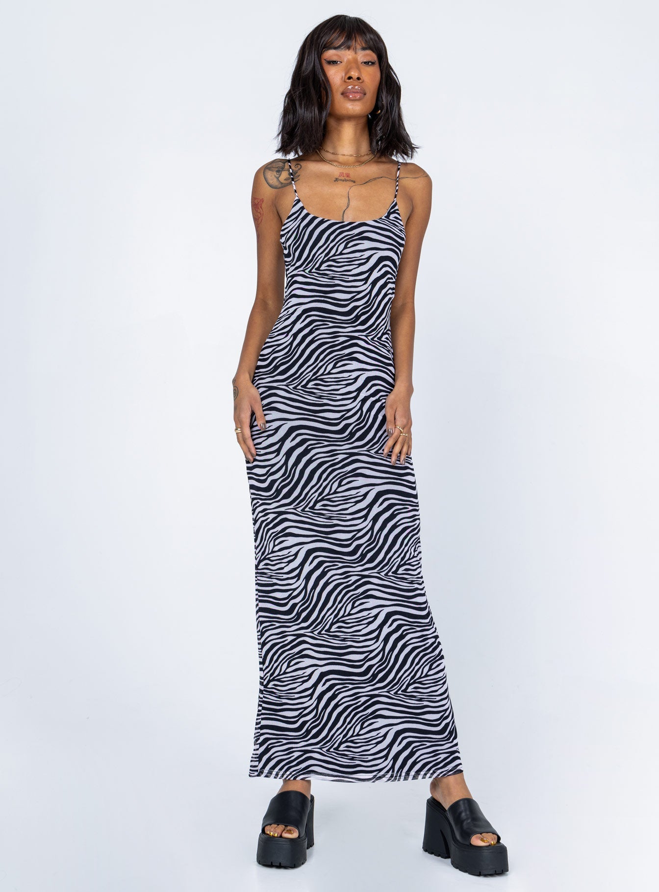 Shop Formal Dress - Knox Maxi Dress Zebra sixth image