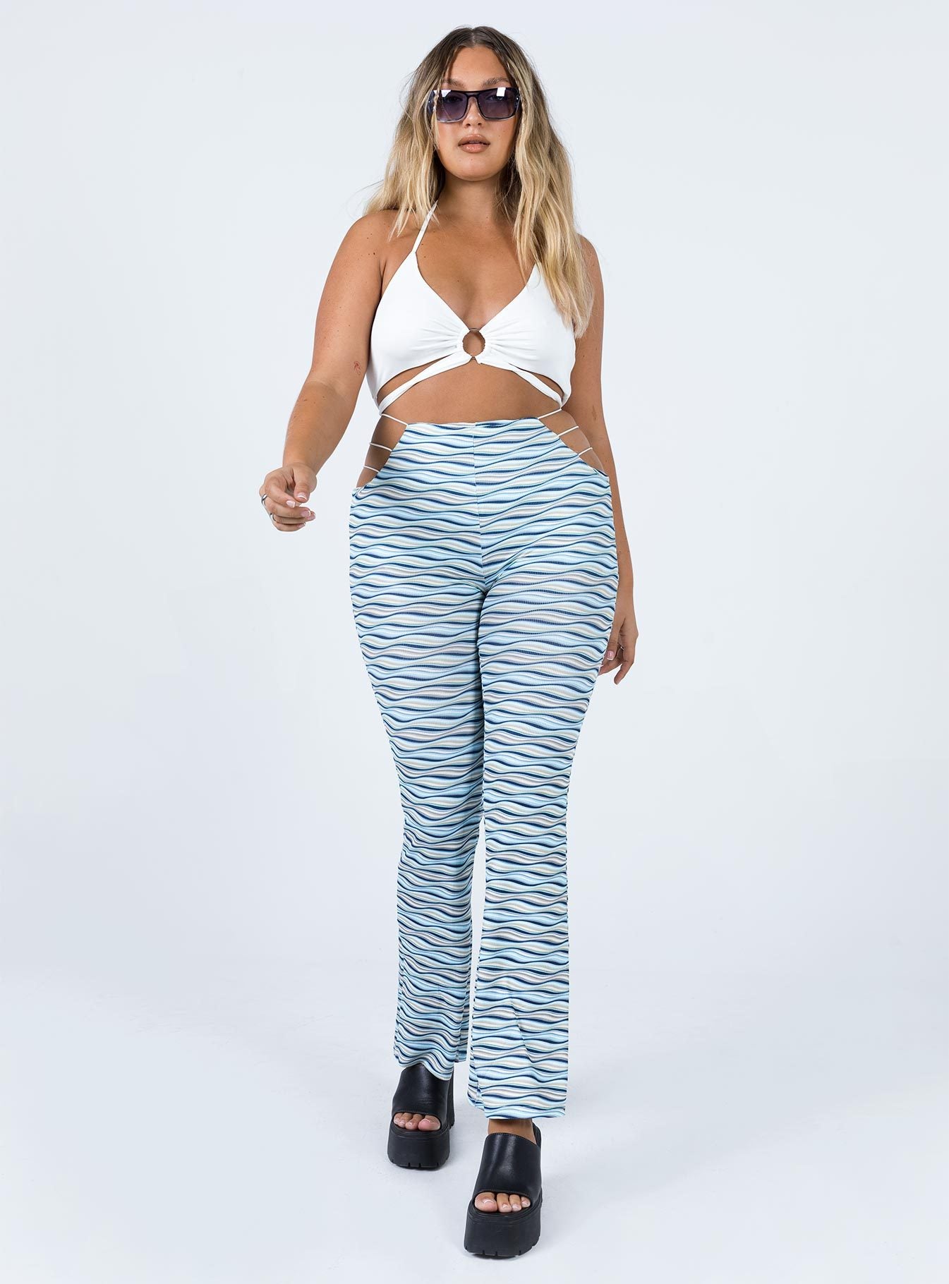 Venus Flare Pants Green