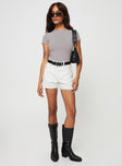 Princes Polly Short Sleeves  Attice Bodysuit Soot