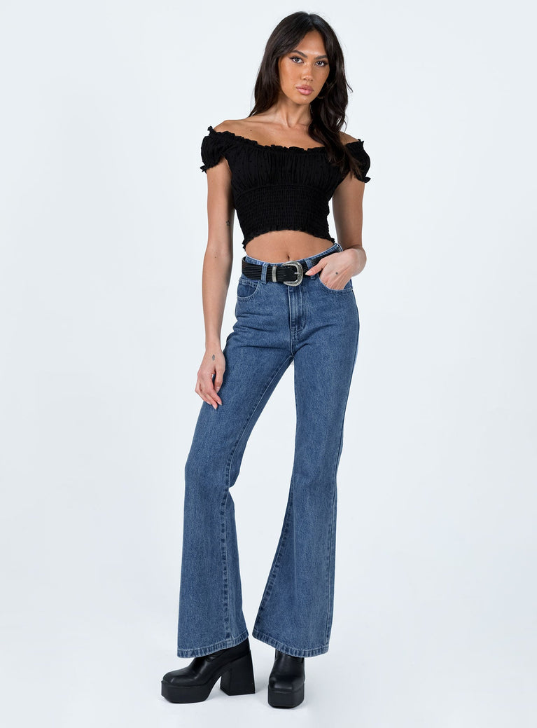 Cabarita Lounge Denim Jeans Red - Main Image