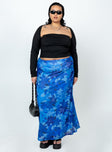 Starry Midi Skirt Blue Curve