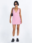 Princess Polly Plunger  Nellie Mini Dress Orchid Pink