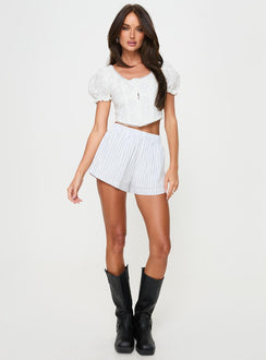 Maxxy Boxer Shorts White Stripe