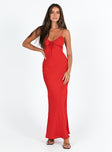 Princess Polly Scoop Neck  Emily Maxi Dress Red