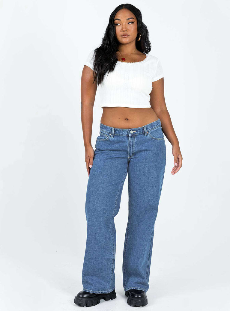 Abrand 99 Low & Wide Chantell Organic Jeans