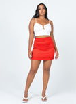 Dash Mini Skirt Red