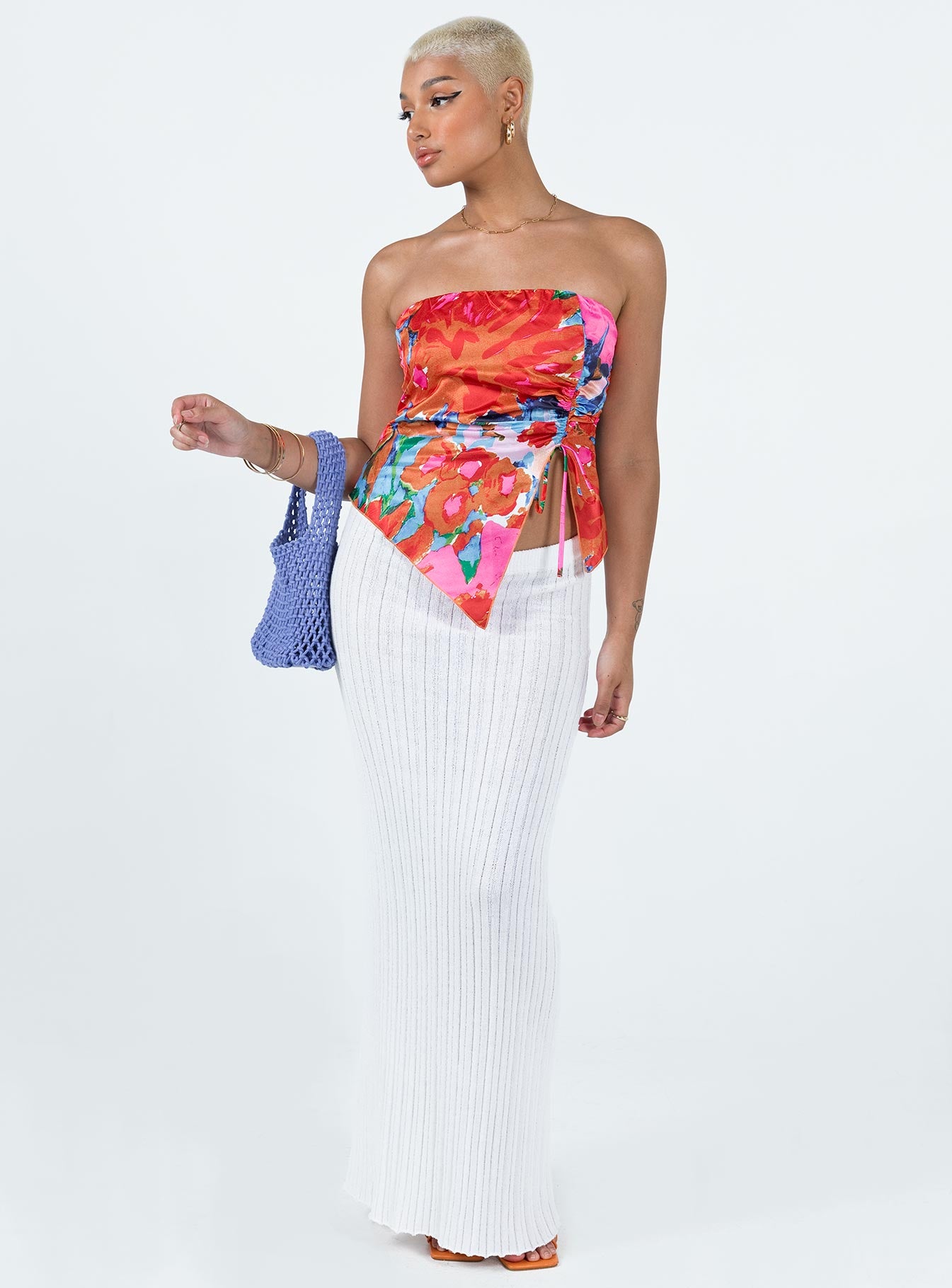 Brassie Strapless Top Multi