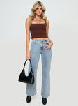 Princess Polly Mid Rise  Thaddeus Jeans Mid Wash