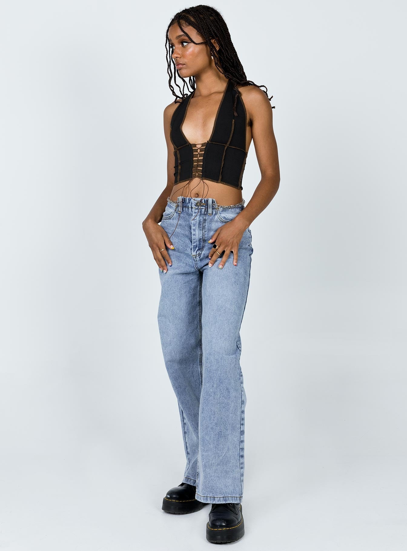 Princess Polly High Rise  Chain Reaction Jean