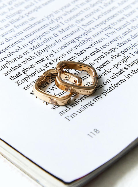 Electric Feel Earrings Gold