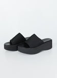 Barnes Platform Sandals Black
