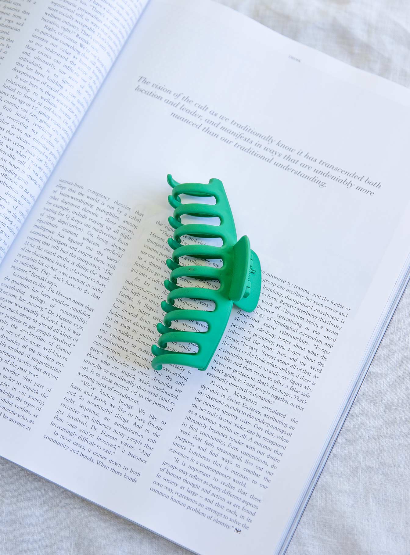 Watch Me Hair Clip Green