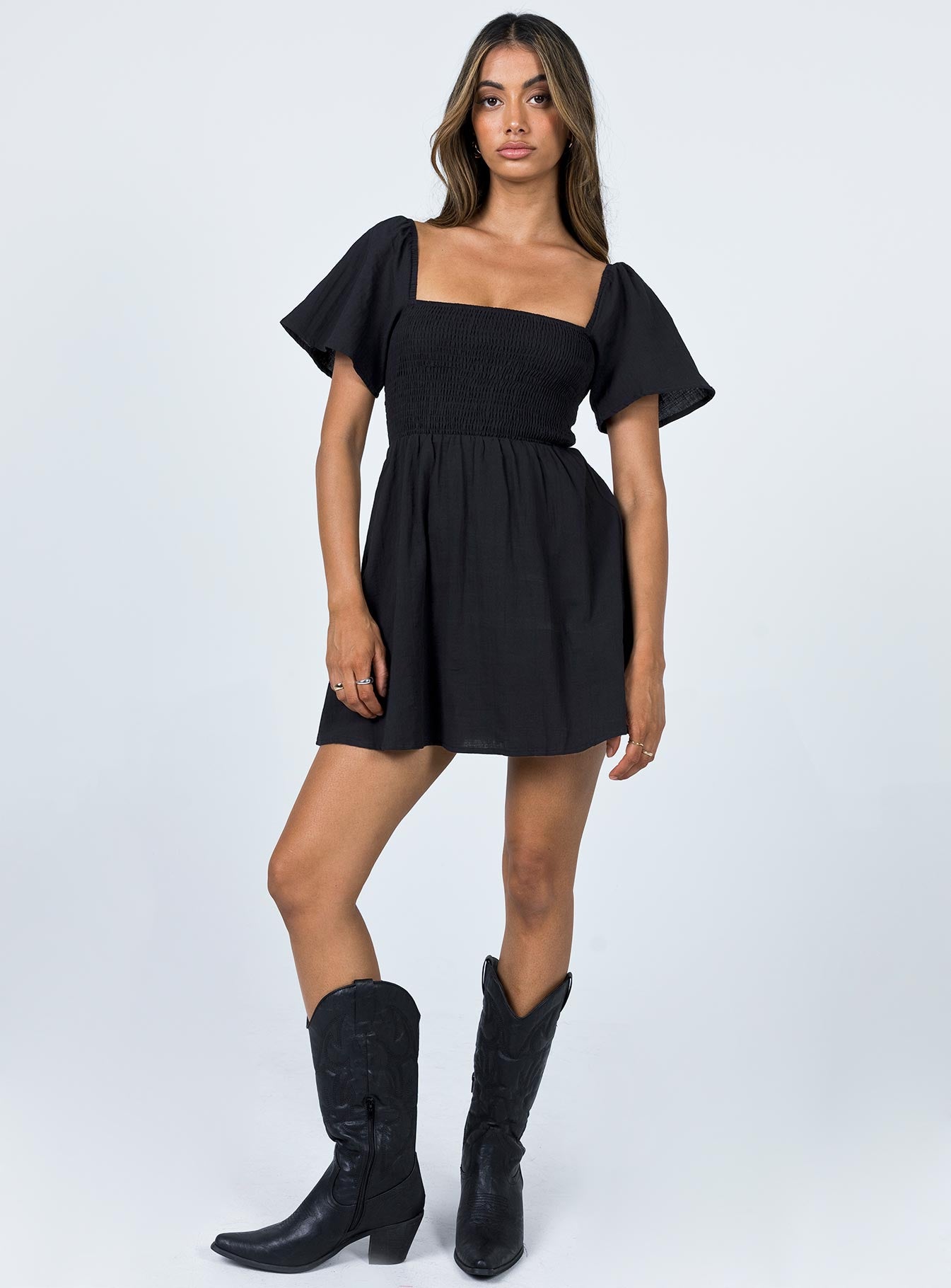 Summer Nights Mini Dress Black