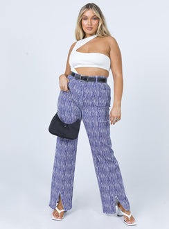 Princess Polly Mid Rise  Danica Painted Stripe Denim Jeans