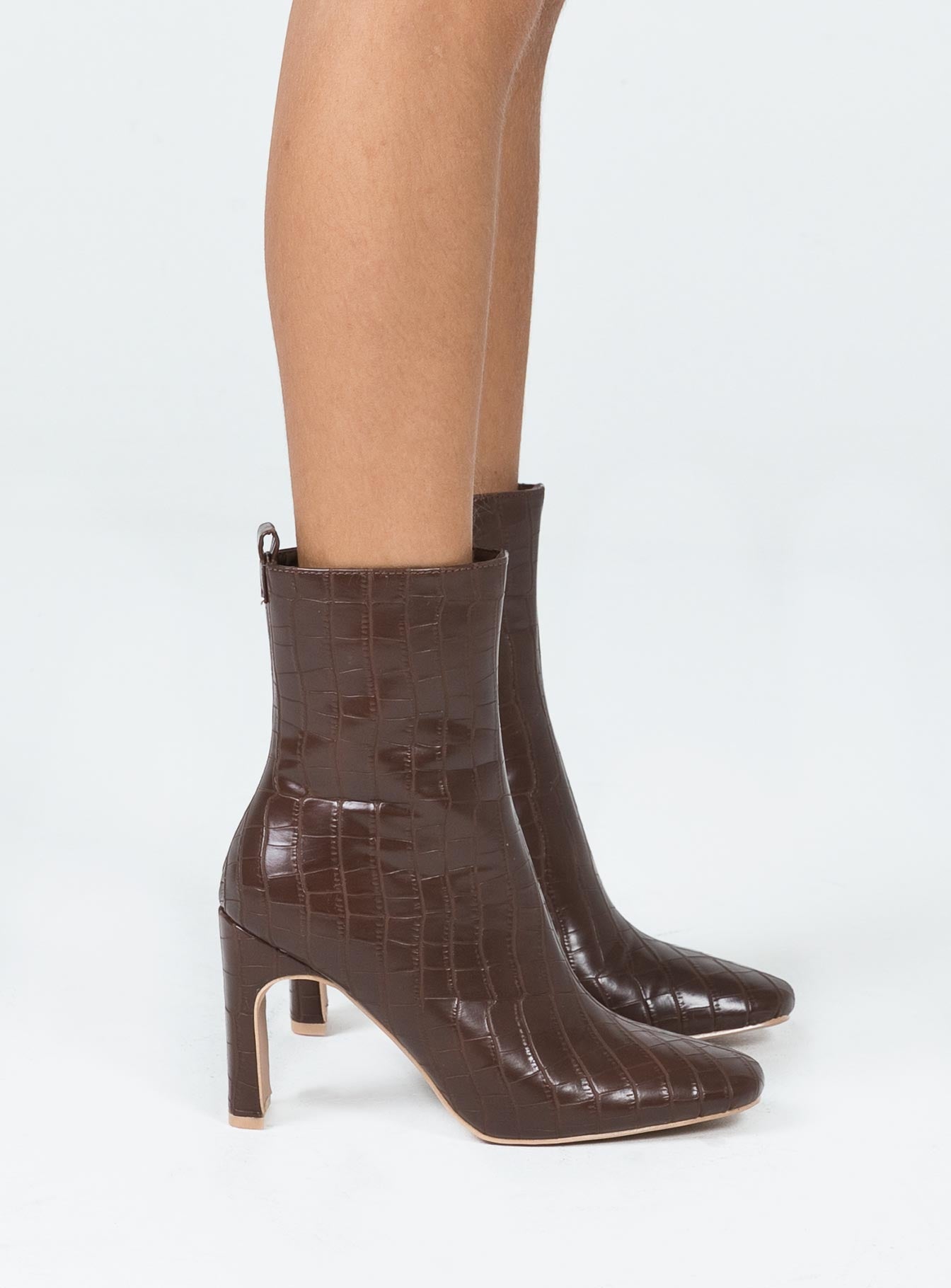 Thriller Boots Brown Croc