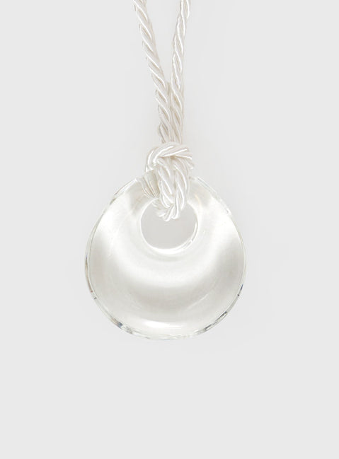 Gold-toned necklace Large pendant, lobster clasp fastening