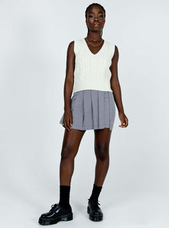 St Trinians Mini Skirt Black / White