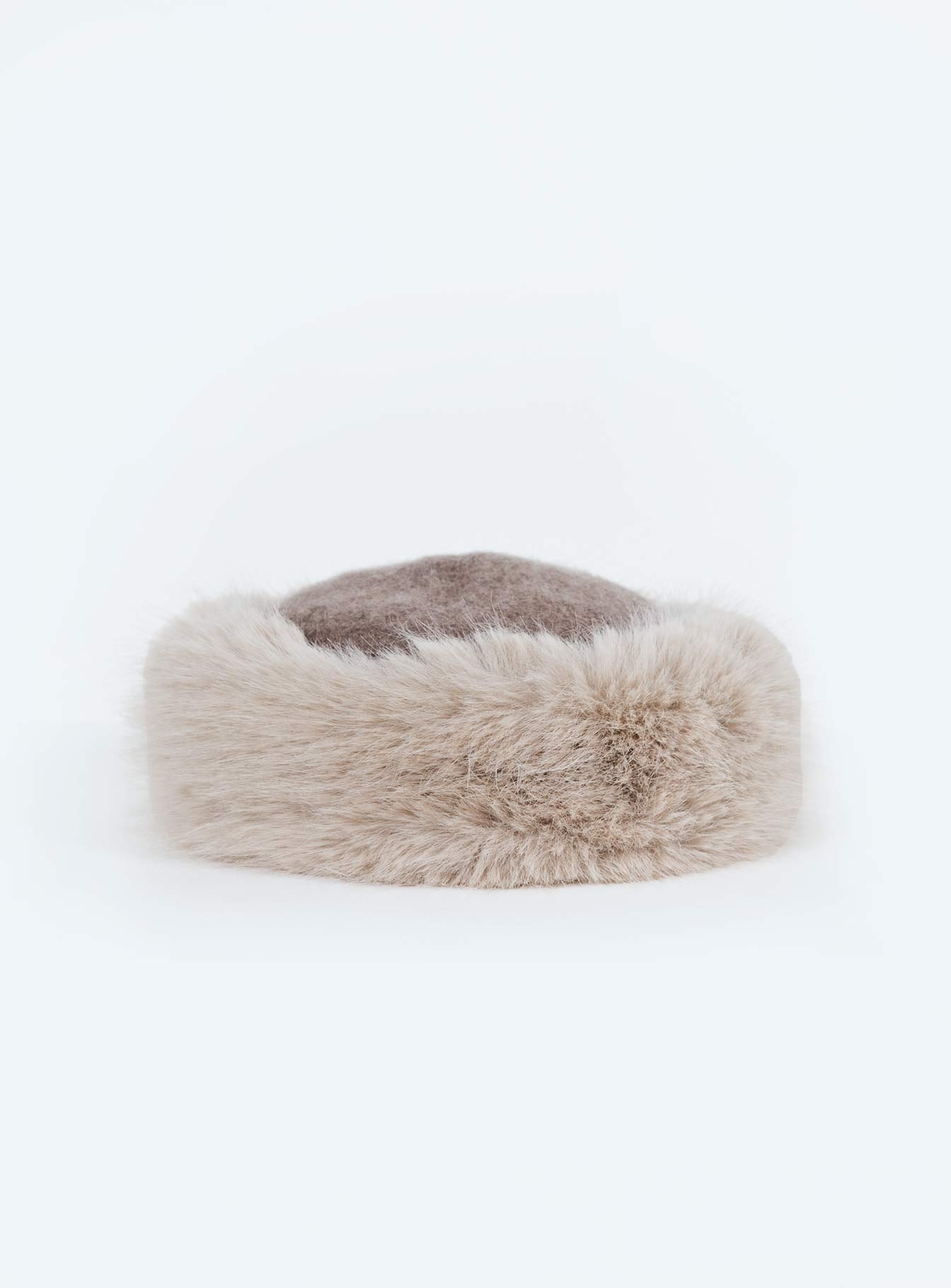 Franci Faux Fur Hat Cream