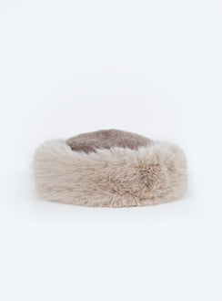 Franci Faux Fur Hat Cream