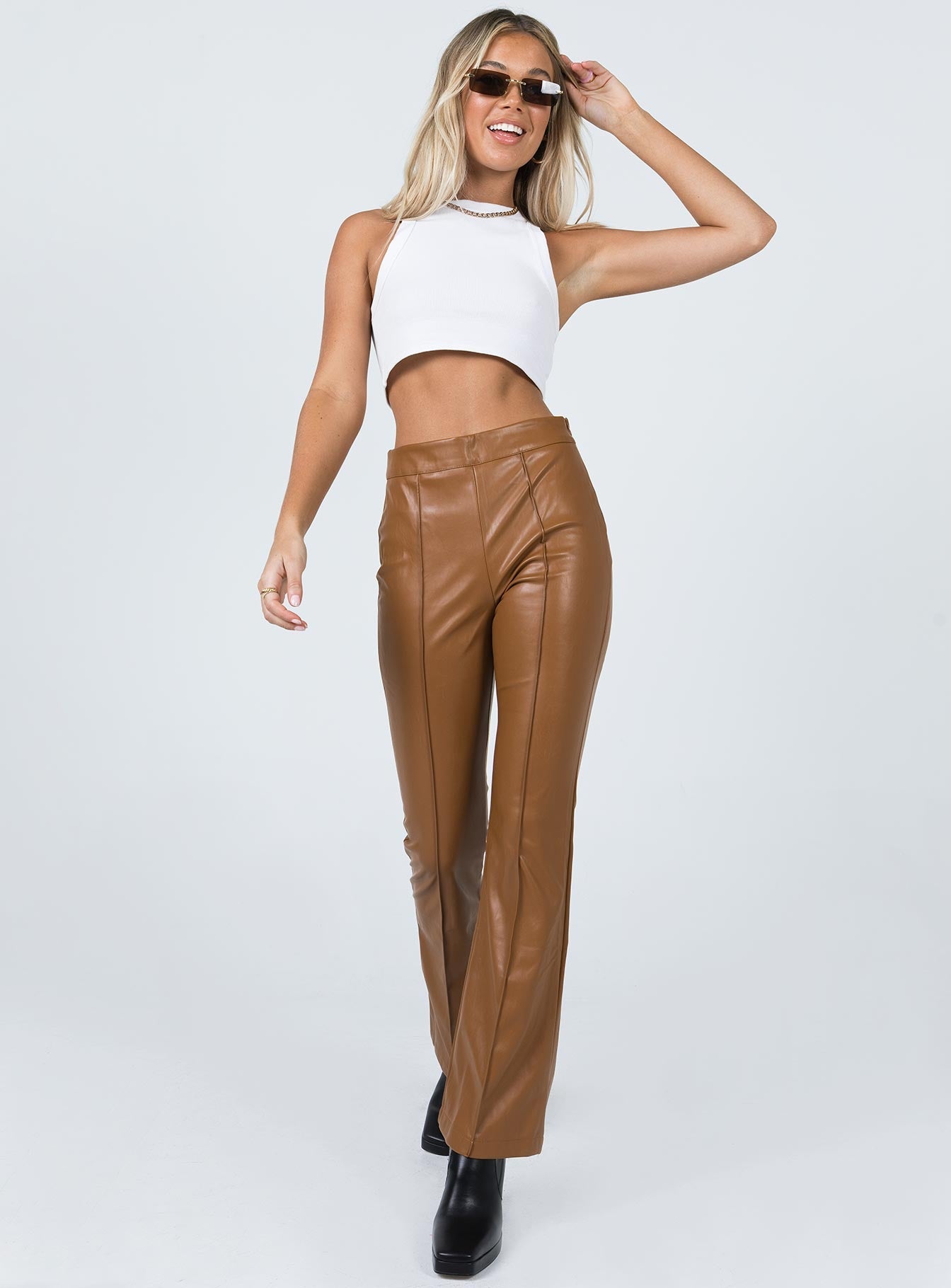 Princess Polly   Braden Pants Brown