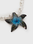 Starfish Pearl Necklace Multi