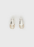 Silver-toned earrings Stud fastening, lightweight Princess Polly Lower Impact