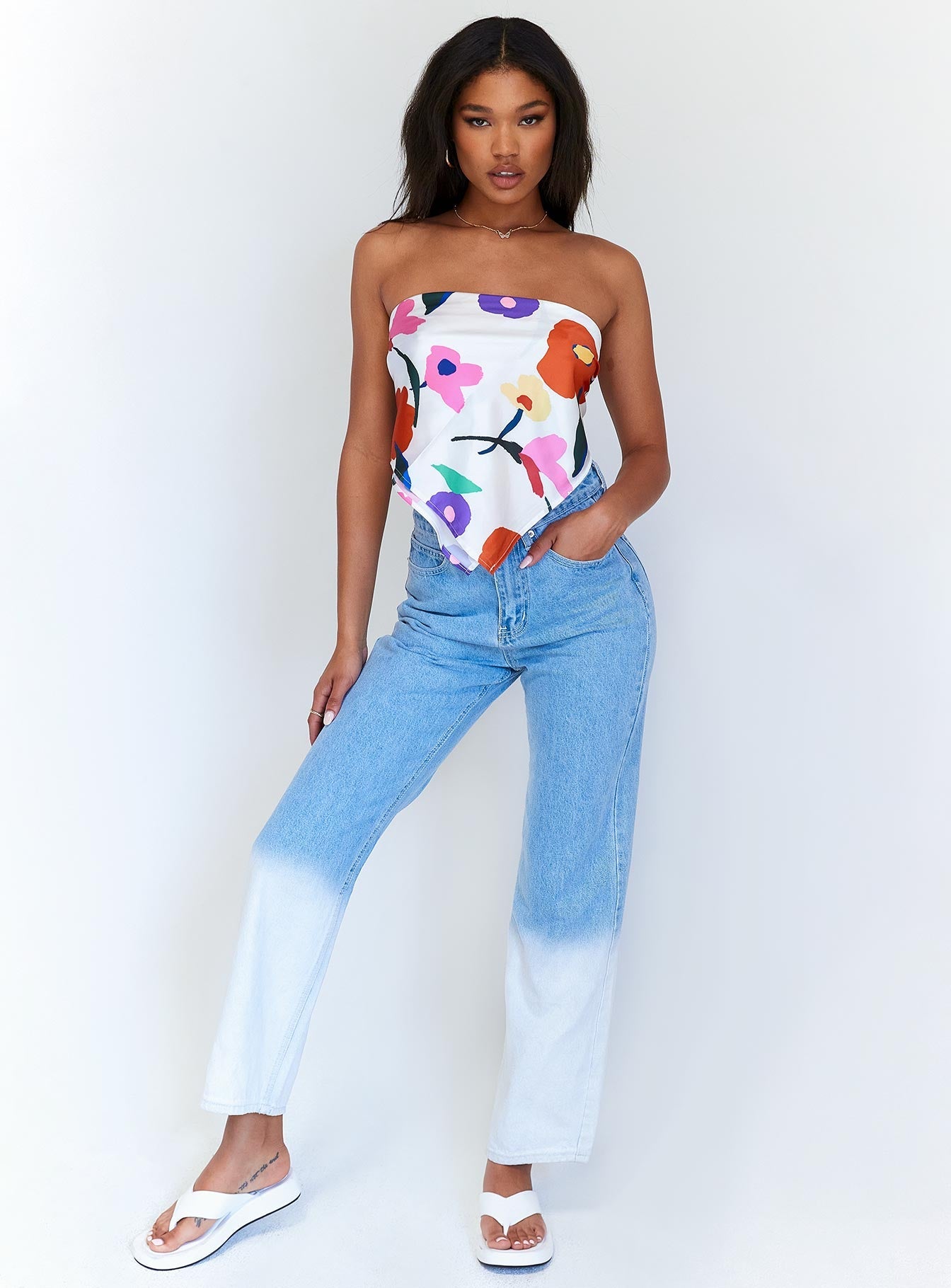 Painterly Hair Scarf