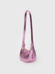 Pink Shoulder bag Adjustable strap, zip fastening, internal pockets, gold toned hardware