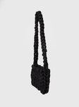 Bag Thick knitted style bag, crossbody, fixed strap