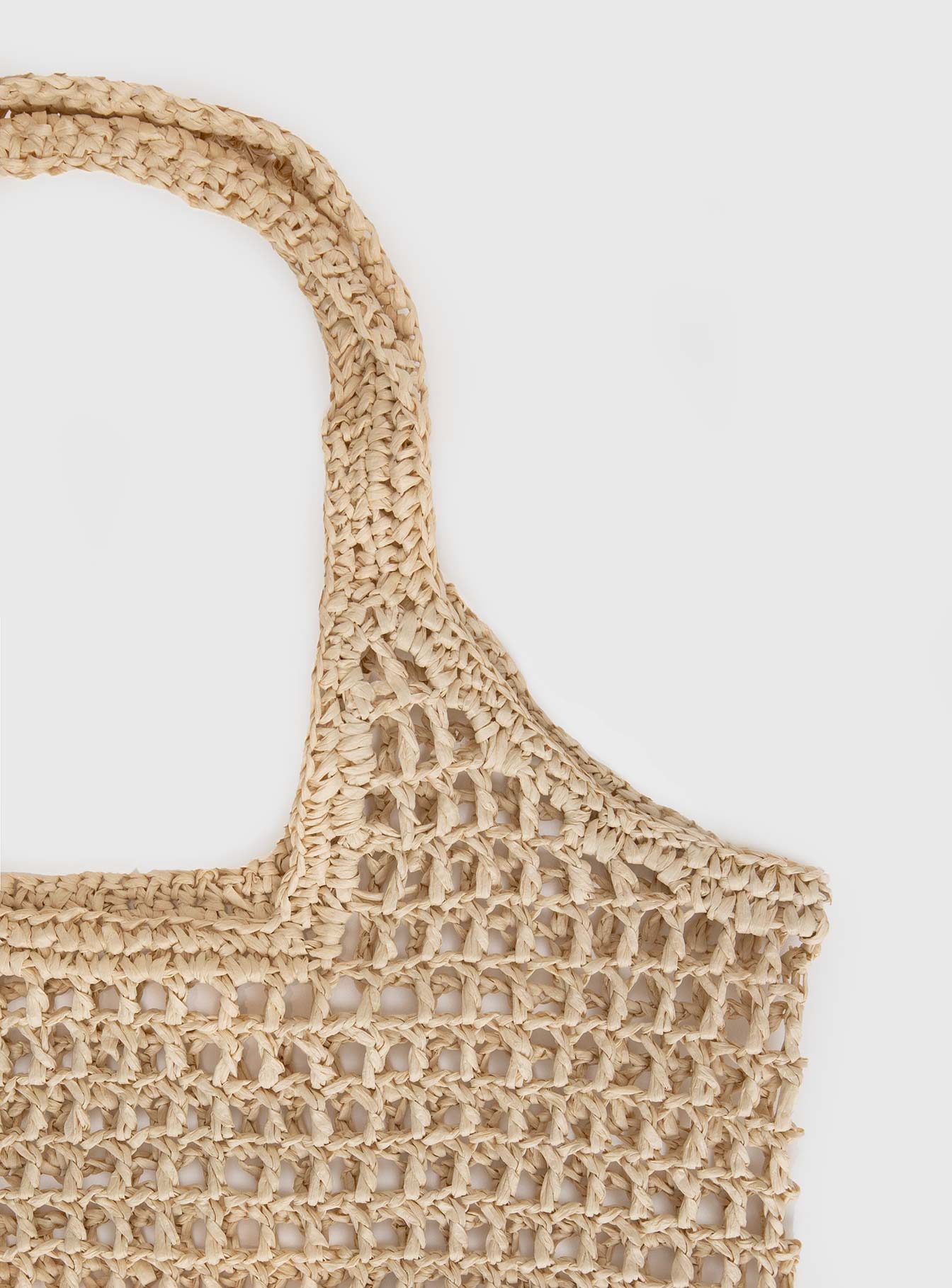 Tote  Woven style, fixed shoulder straps