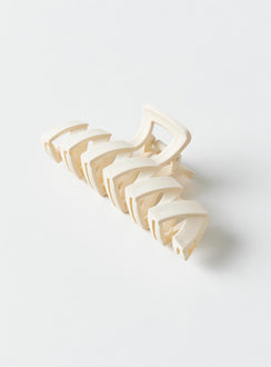 Hair clip Matte finish  Zig-zag style  Lightweight 