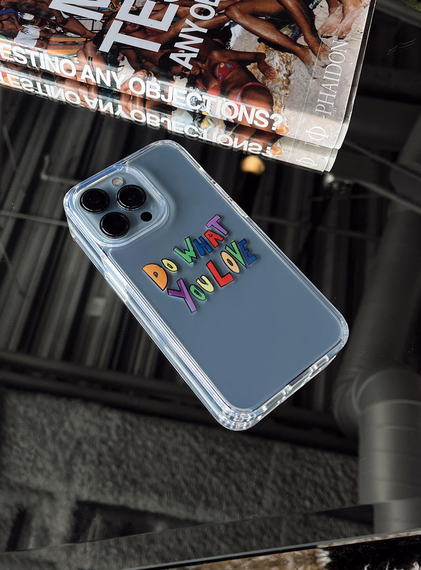iPhone case Clear plastic style colourful Graphic print