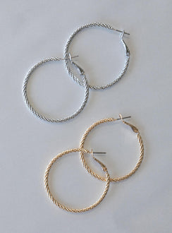 Fischer Hoop Earring Pack Gold / Silver