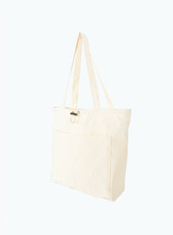 Tote bag Fixed shoulder straps, internal and external slip pockets, drawstring fastening