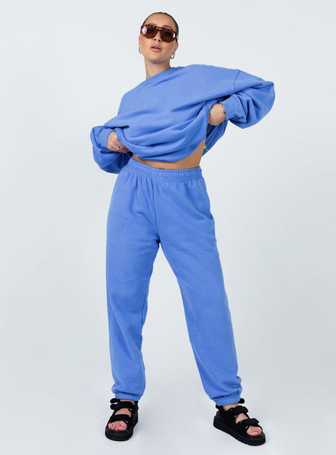 It's A Vibe Crewneck Sweatshirt Blue