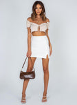 Human Movement Mini Skirt White