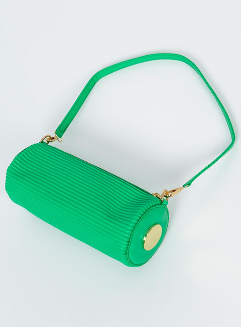 Crossbody bag  Faux leather material  Cylinder shape  Gold-toned hardware  Adjustable & removable crossbody strap  Removable shoulder strap 