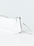 Bag Faux leather material Zip fastening Adjustable & removable cross-body strap Removable fixed shoulder strap Internal pocket Silver-toned hardware Flat base