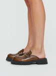 Grayson Mule Loafers Brown