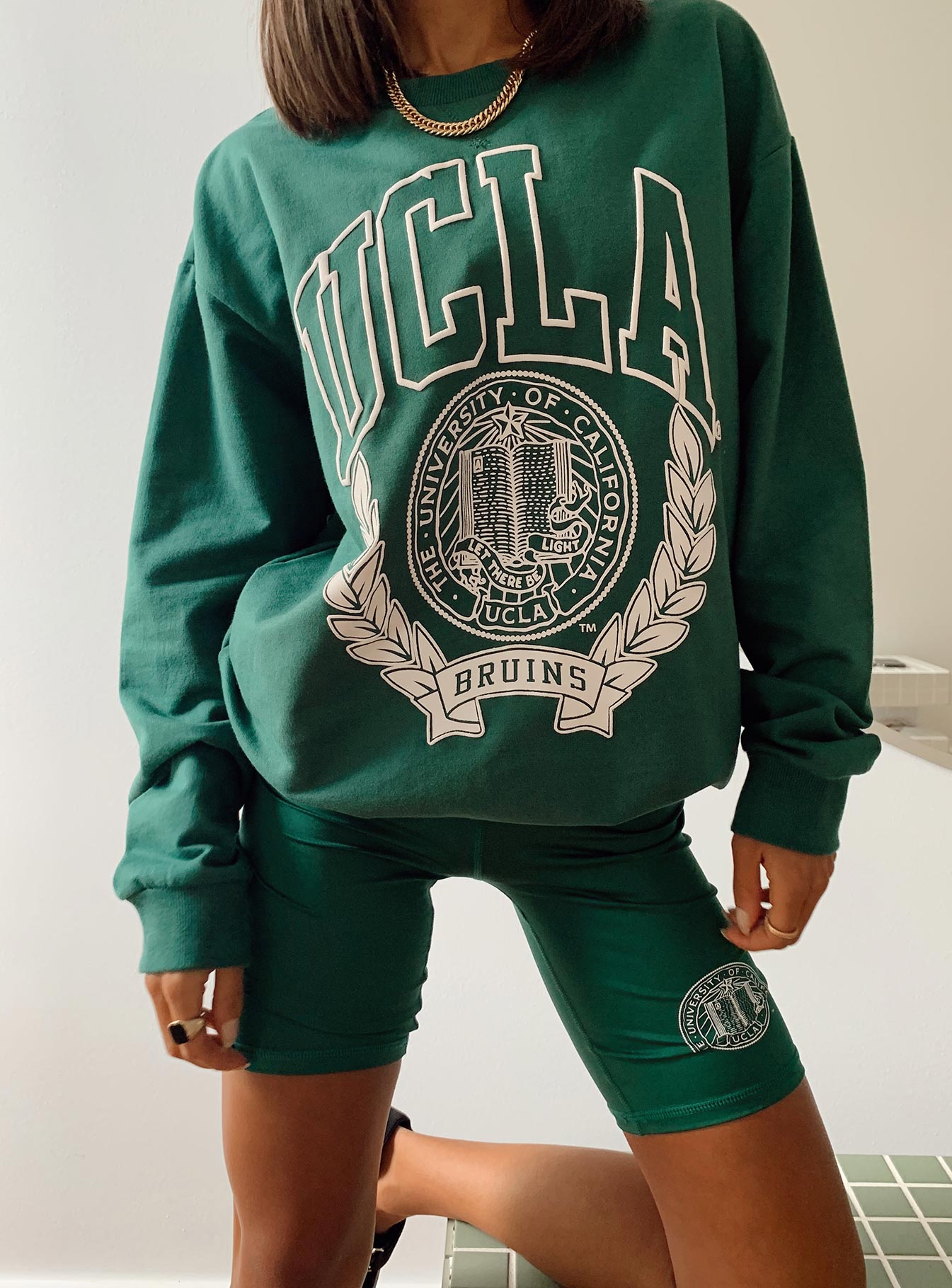 UCLA Bike Shorts Green